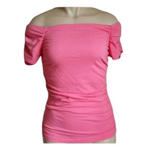 Pink off the shoulder Juniors Large no boundaries